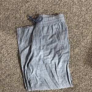 Athleta womans  linen straight leg pants